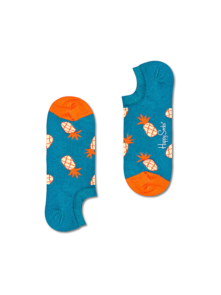 HAPPY SOCKS Damen Sneakersocken PINEAPPLE 36-40 blau